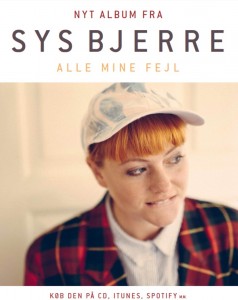 Alle mine fejl - net album fra Sys Bjerre23 oktober 2015